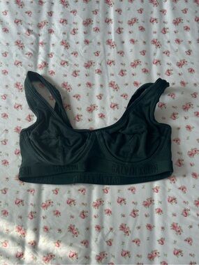 Calvin Klein Black Unlined Underbust Bralette